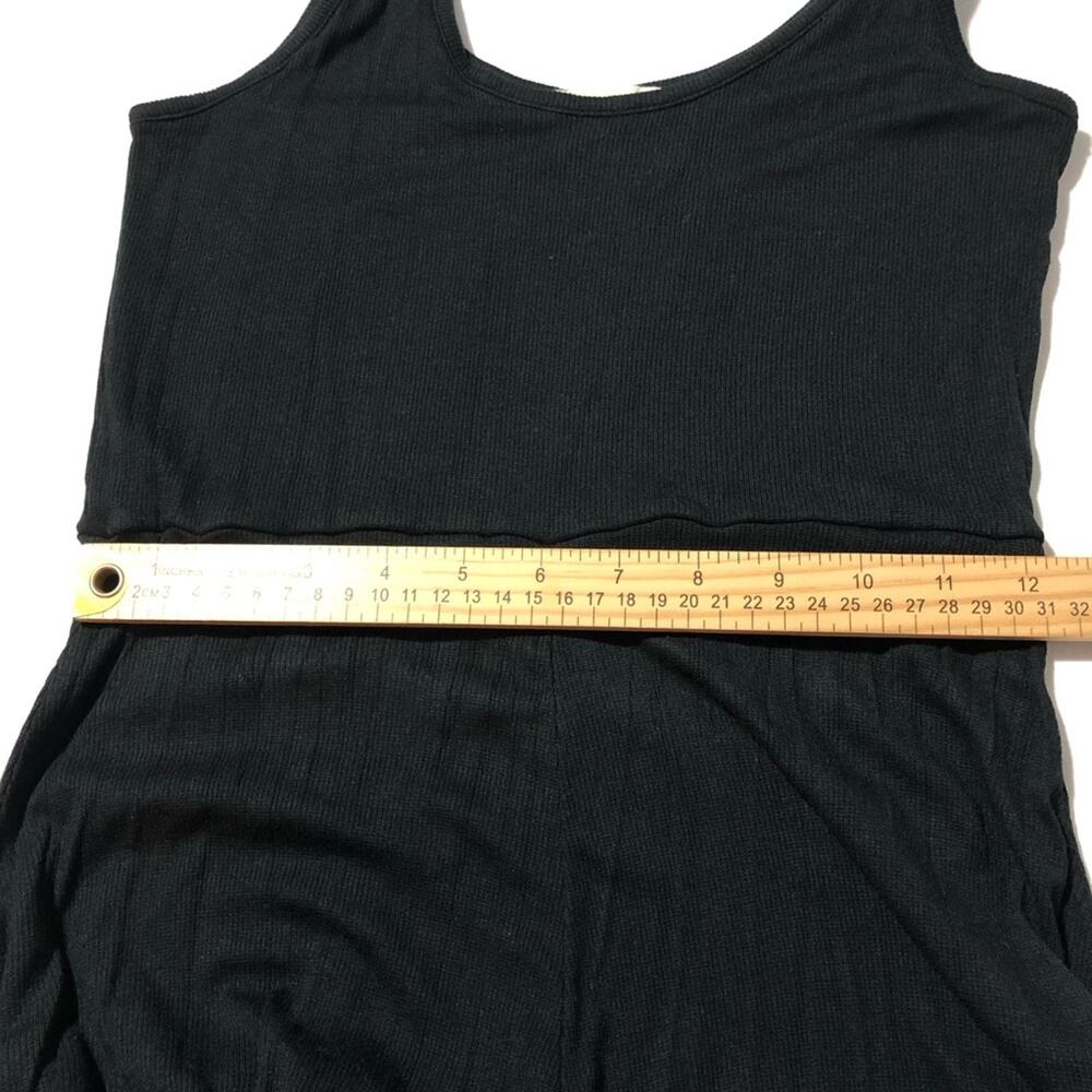 Marine layer Lexi rib sun-in scoop neck dress black S modal stretchy minimalist - Picture 12 of 13